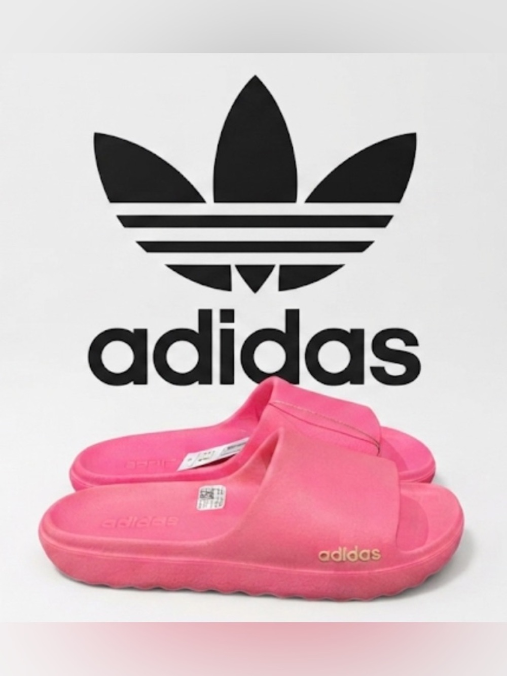 New authentic Adidas signature designer sandals woman’s MISMATES 7 8 display